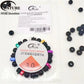 FATUBE Mixed Color Aluminum & Glossy Black Round Ball Spacer Loose Beads for DIY Bracelet Handmade Jewelry Making Parts