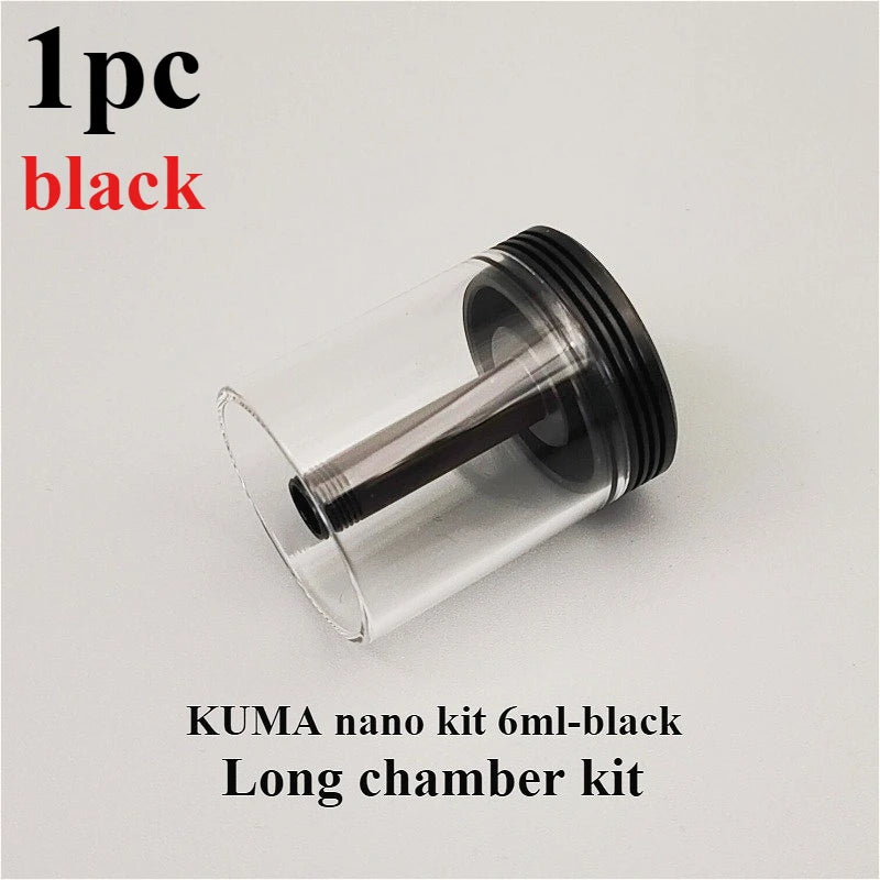 1PC Full steel chamber half steel chamber straight tube for KUMA 2ml 4.5ml 6ml KUMA nano Kit 2ml 6ml Hardware Accessories
