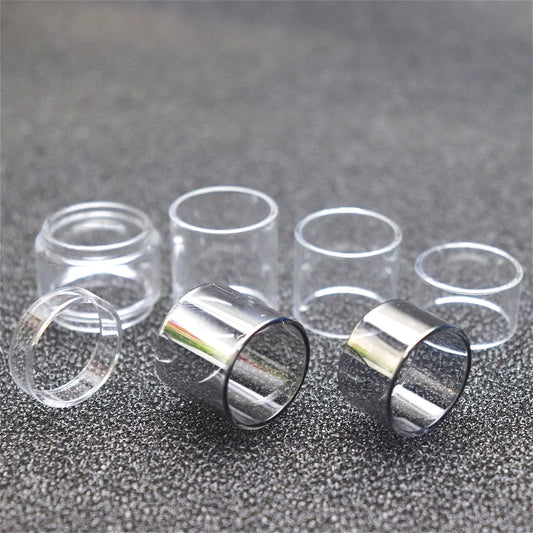 Clear Black Straight Bubble Glass Tube PCTG Glossy Knurling Tube for Kuma 2ml 4.5ml 6.5ml KUMA Combi Tank 2ml 4ml Accessory