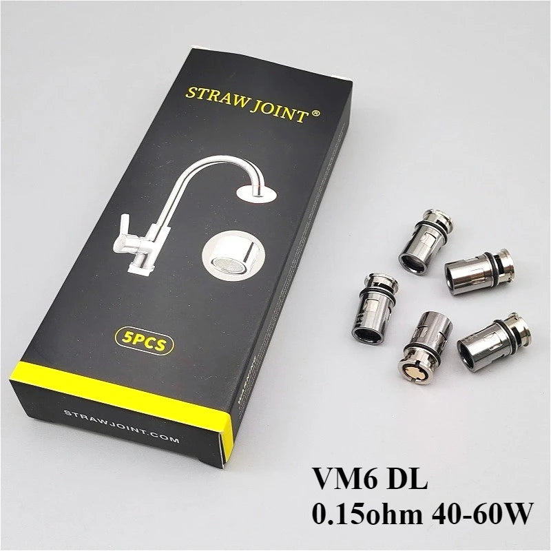 5pcs/box VM3 VM4 VM5 VM6 0.15ohm 0.02ohm 0.45ohm 0.6ohm Coils Head Machine Heater Core Faucet Joint Accessory