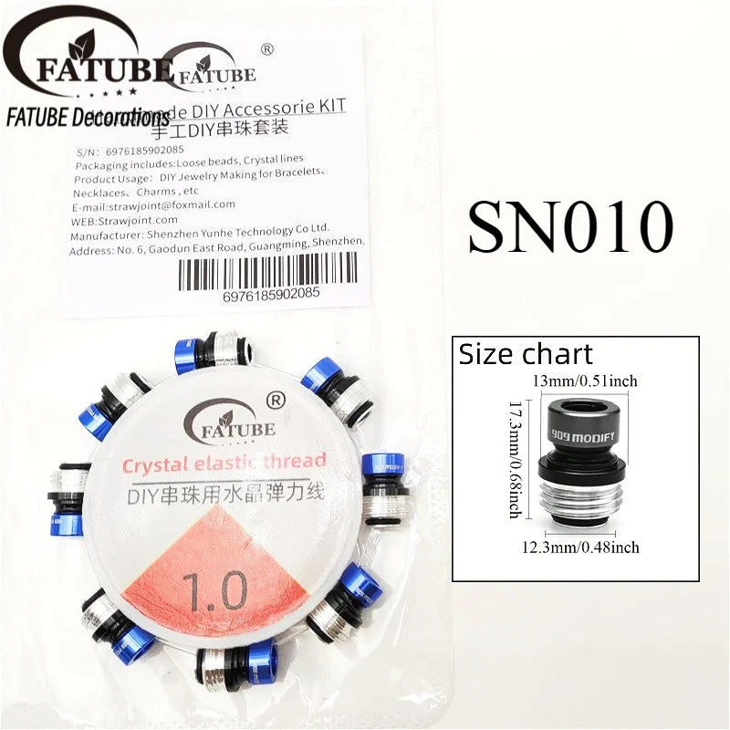 DIY Bracelet Making Spacer Beads Anodized Aluminum Screw Loose Beads for Jewelry Making Handmade Wristband Accessories