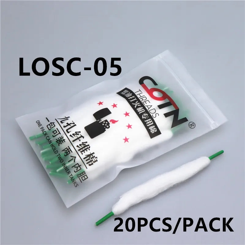 COTN THREADS Lighter Cotton Replacement Accessories Organic Oil‑Wicking Laces Sheet‑Shaped Cotton Balls Flint Stones