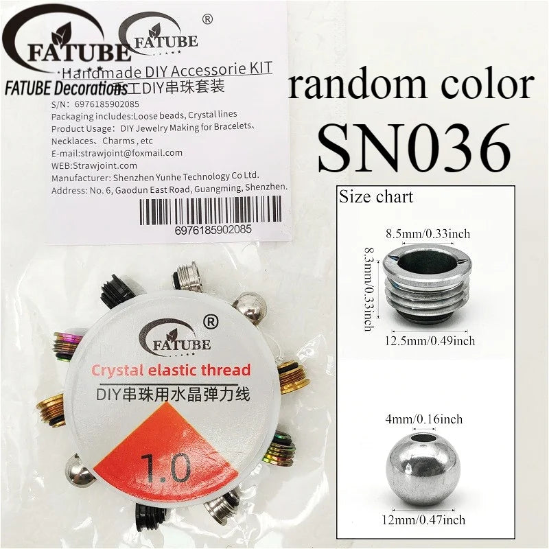 Multi Color Stainless Steel Spacer Beads Large Hole Loose Metal Bead DIY Handmade Jewelry Making Supplies For Bracelet Necklace
