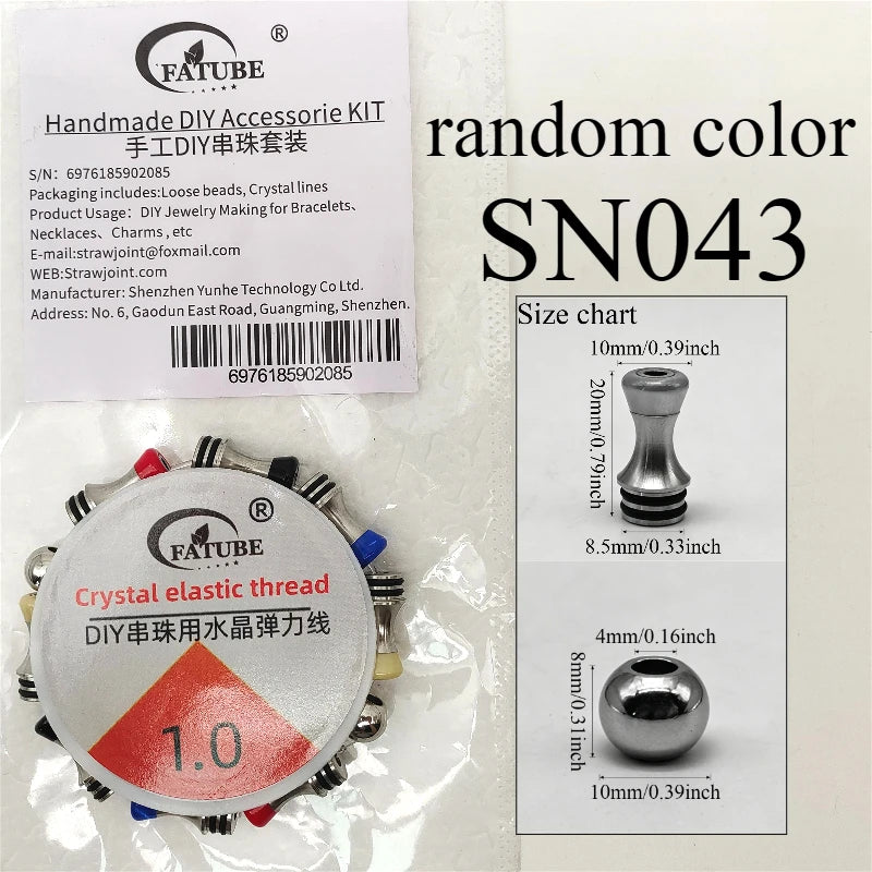 FATUBE Metal Resin Spacer Beads DIY Bracelet Making Kit Handmade Jewelry Accessories for Bracelet Necklace Charms Craft Supplies