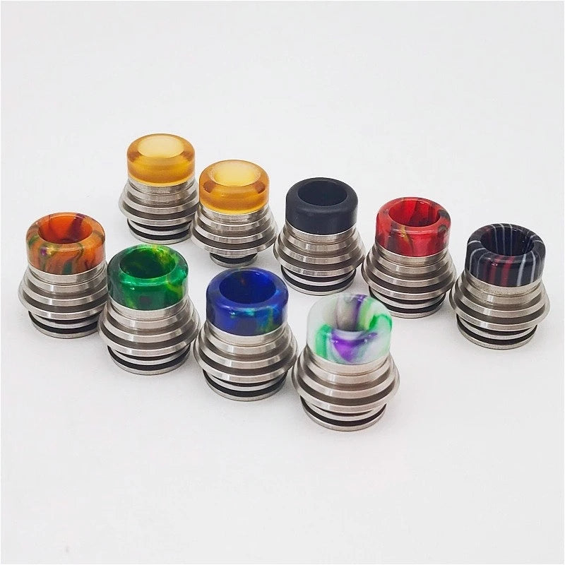 1PC 510 810 Drip Nozzle Tower Shaped Stainless Steel Resin PEI Straw Joint