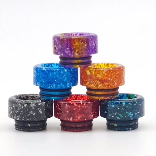 1PC Drip Tip 810 Resin Glitter Wide Bore Straw Joint