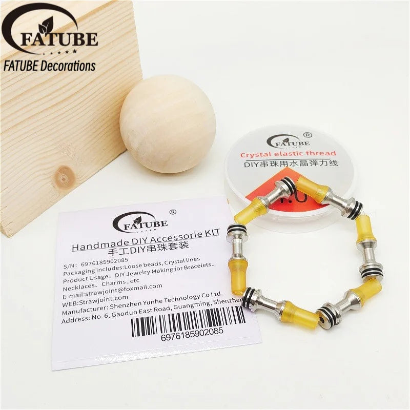 FATUBE Metal Plastic Spacer Beads DIY Bracelet Necklace Making Jewelry Accessories Handmade Craft Beads