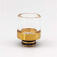 1PC 510 810 Mouthpiece with Filter Screen Stainless Steel Glass Wide-bore Straw Joint