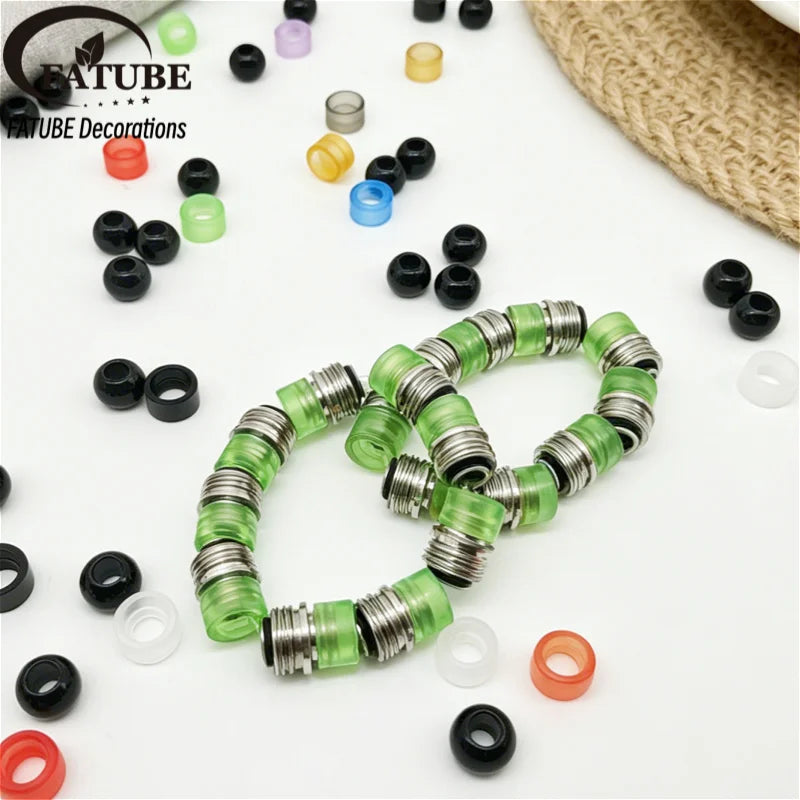 FATUBE DIY Bracelet Making Beads Mixed Metal Acrylic Spacer Beads for Personalized Jewelry Handmade Gifts Necklaces DIY Projects