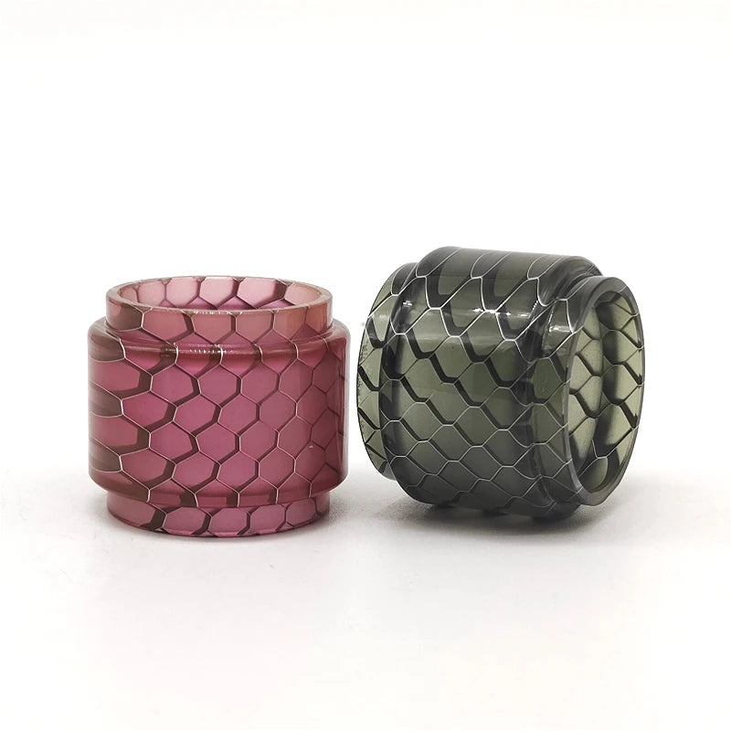 Honeycomb Marbled Resin Cylinder Sleeve Round Tabletop Display Stand DIY Craft Ornament Accessories for TFV12 Prince 8ml