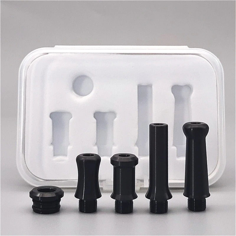 1Set 510 Drip Tip Kit Stainless Steel Plastic PEI POM Mouthpiece Connector