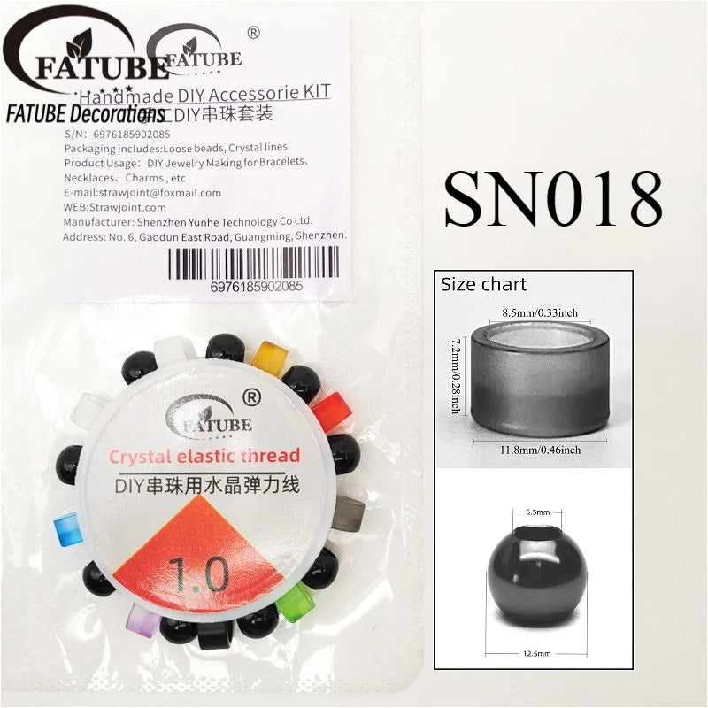 FATUBE 1SET Colorful Acrylic Loose Beads Spacer Beads for DIY Bracelet Making, Handmade Jewelry, Charms & Custom Gifts