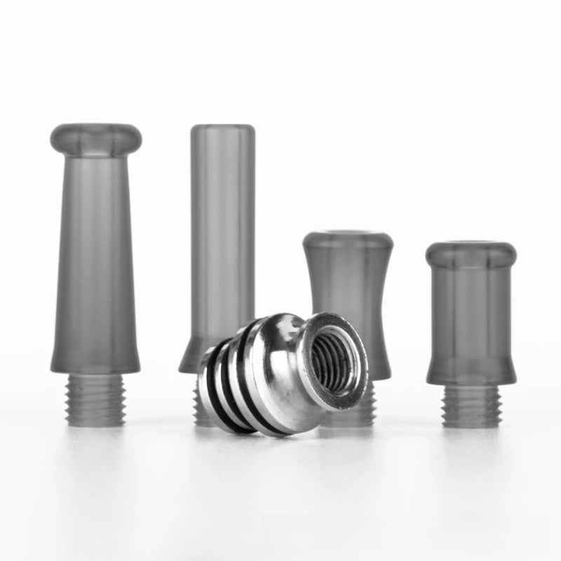 1Set 510 Drip Tip Kit Stainless Steel Plastic PEI POM Mouthpiece Connector
