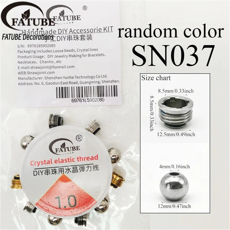 Multi Color Stainless Steel Spacer Beads Large Hole Loose Metal Bead DIY Handmade Jewelry Making Supplies For Bracelet Necklace