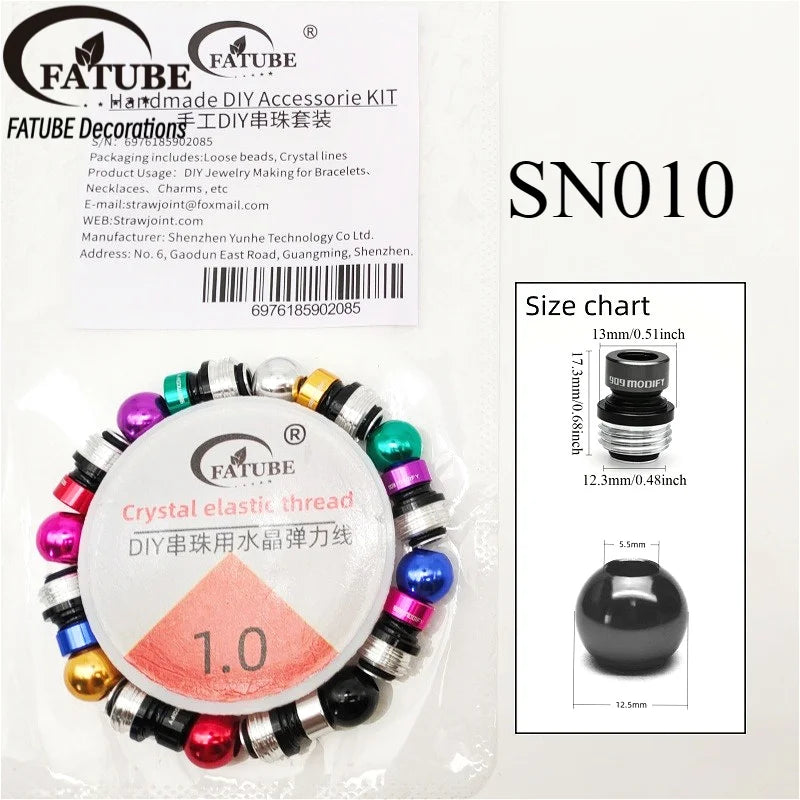 DIY Bracelet Making Spacer Beads Anodized Aluminum Screw Loose Beads for Jewelry Making Handmade Wristband Accessories