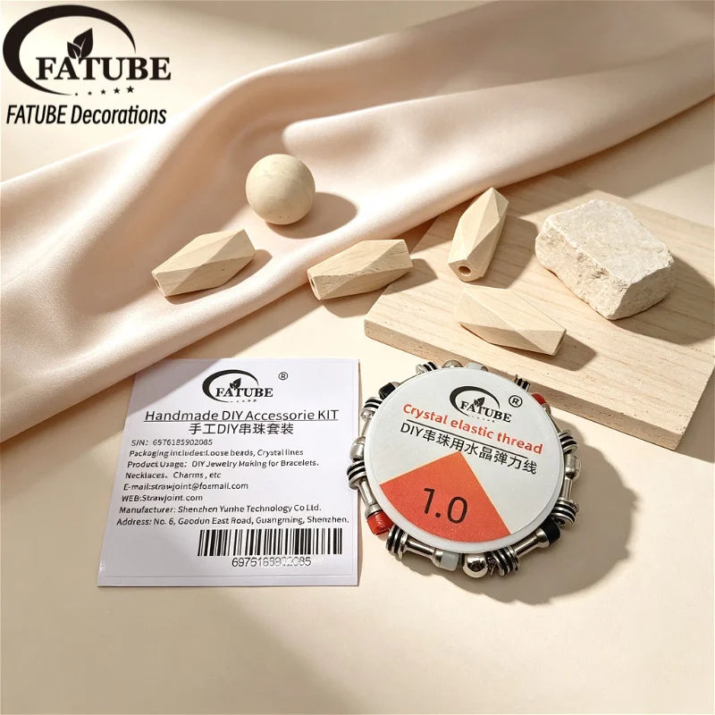 FATUBE DIY Bracelet Making Kit Metal Plastic Spacer Beads Handmade Jewelry Making Supplies for Bracelet Necklace Charms