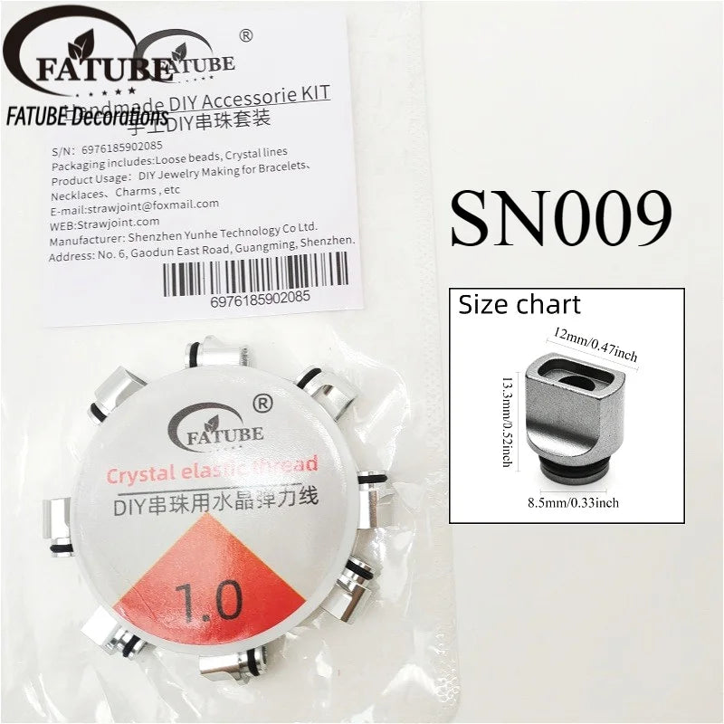 FATUBE Multicolor Irregular Aluminum Spacer Beads Metal Loose Beads DIY Bracelet Making Parts Handmade Steampunk Jewelry Part