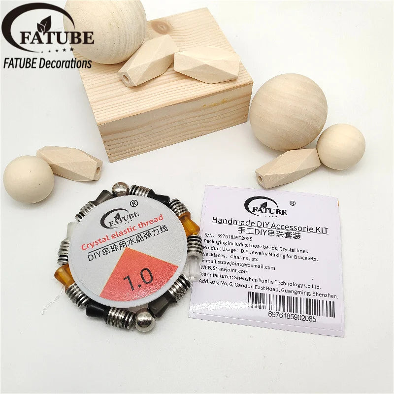 FATUBE Metal Plastic Spacer Bead DIY Bracelet Making Kit Handmade Jewelry Making Loose Bead for Necklace Charm Craft Accessories