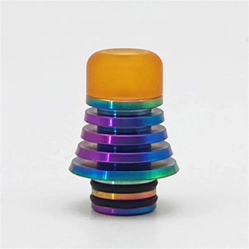 1PC 510 810 Drip Nozzle Tower Shaped Stainless Steel Resin PEI Straw Joint