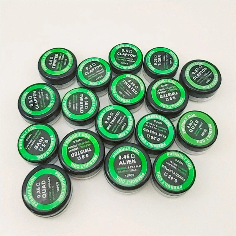 Finished Fancy Heating Wires Alien, Clapton, Twisted, Hive, Tiger, Quad Type - DIY Repair Accessory for RDA/RTA  Atomizers