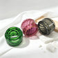 Honeycomb Marbled Resin Cylinder Sleeve Fat Tube Decorative Display Holder Round Resin Tube Accessories for Display Ornament