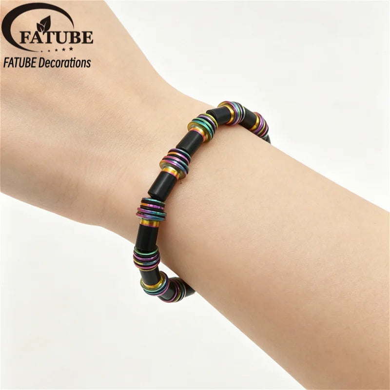 FATUBE Mixed Plastic Metal Beads Spacer Beads Kit Loose Beads With Elastic Thread DIY Necklace Handmade Jewelry Making Supplies