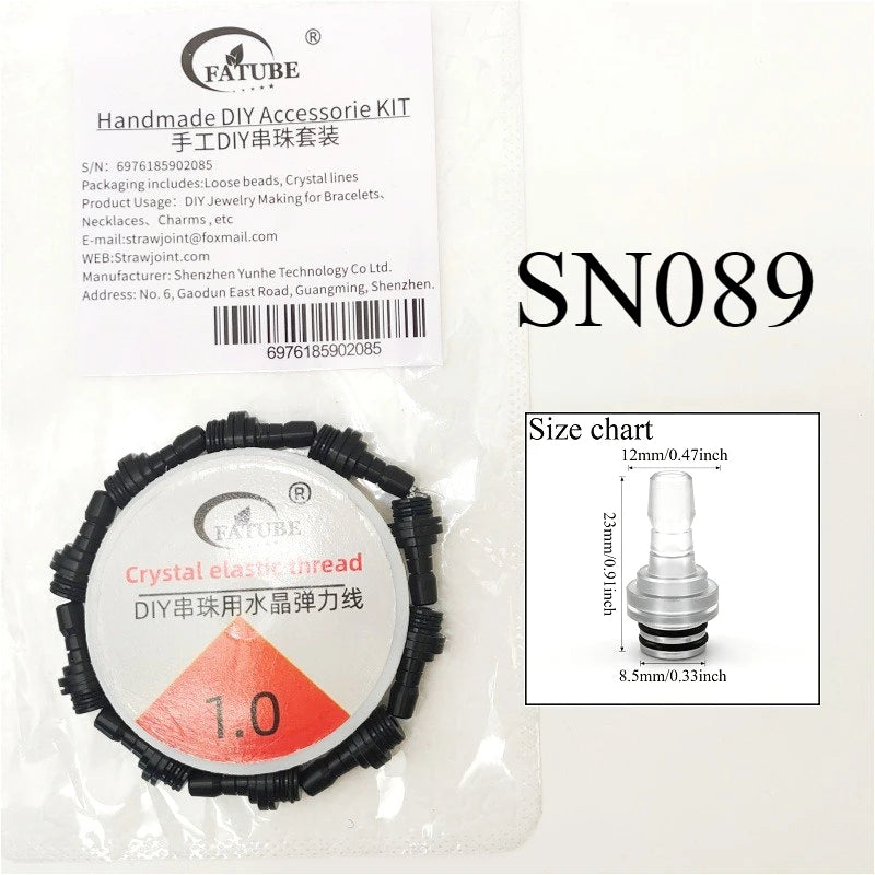 FATUBE Industrial Spacer Bead DIY Bracelet Making Kit Crystal Elastic Thread Handmade Jewelry Part for Wristband Necklace Charms