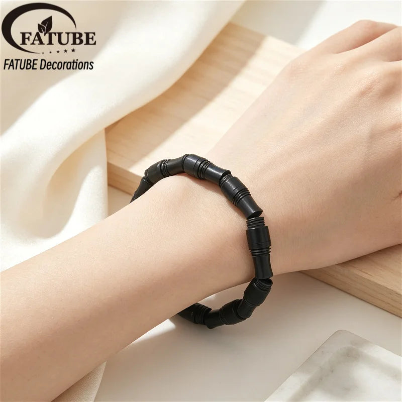FATUBE Metal Plastic Spacer Beads Kit Handmade DIY Bracelet Necklace Jewelry Making Loose Beads with Crystal Elastic Thread