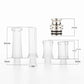 1Set 510 Drip Tip Kit Stainless Steel Plastic PEI POM Mouthpiece Connector