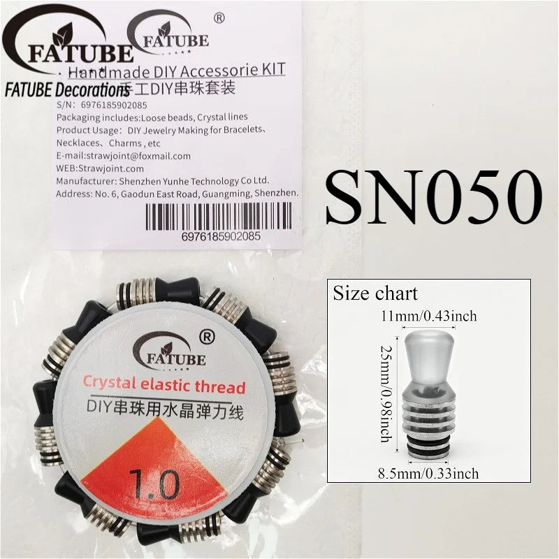 FATUBE Metal Plastic Spacer Bead DIY Bracelet Making Kit Handmade Jewelry Making Loose Bead for Necklace Charm Craft Accessories