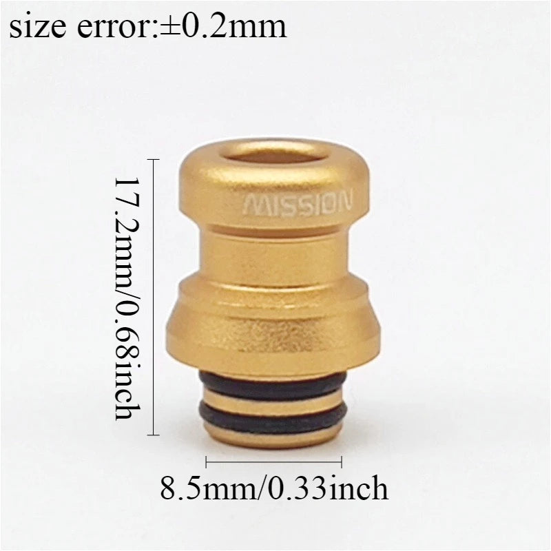 1piece 510 Dripping Nozzle Aluminum Mission Cosmos Straw Joint