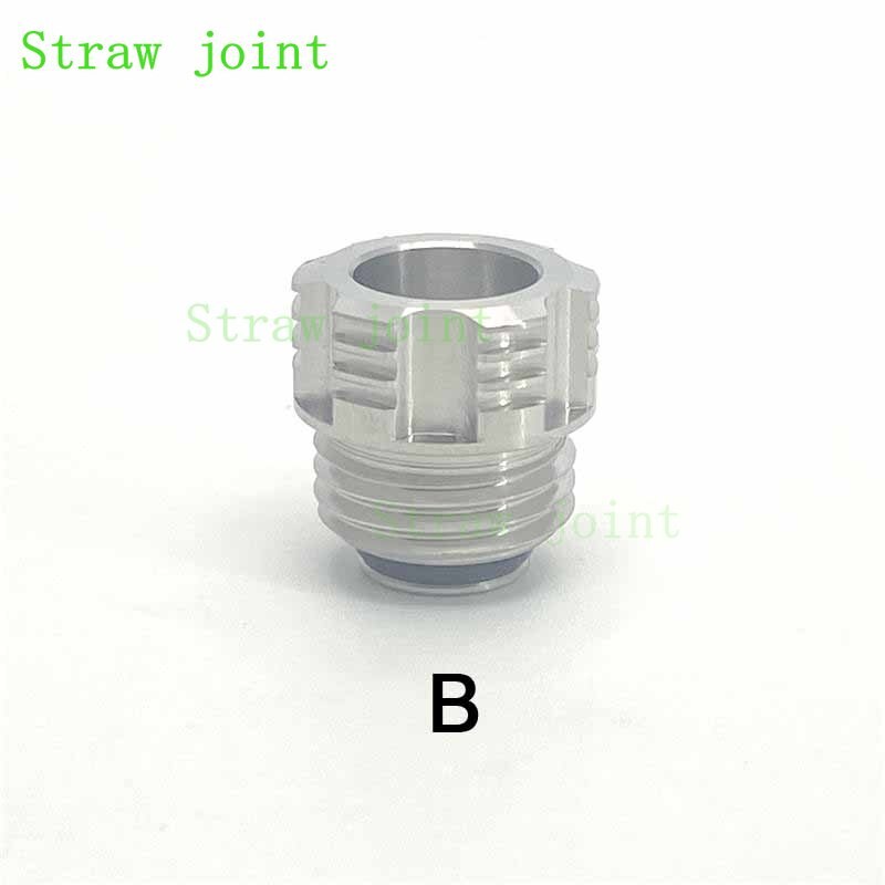 FATUBE 1 Pcs Stainless Steel 415 quick disconnect connector 510 to 510 / BB Billet Box to 510 adapter Straw Joint