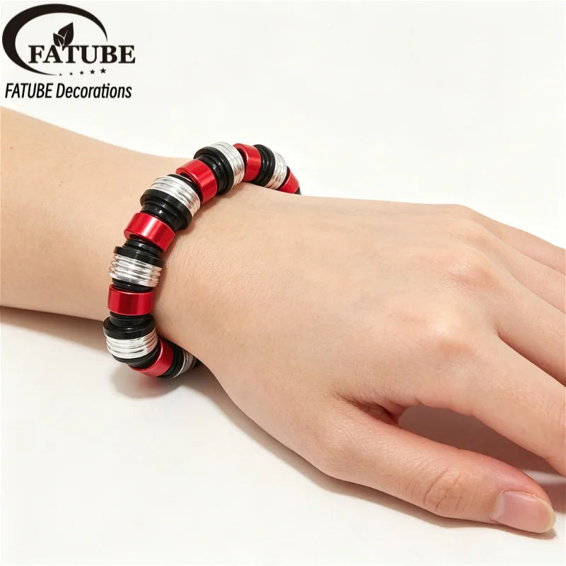 DIY Bracelet Making Spacer Beads Anodized Aluminum Screw Loose Beads for Jewelry Making Handmade Wristband Accessories