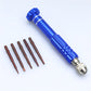 5-in-1 Multi-Functional Interchangeable-Head Non-Slip Screwdriver for Home/Workshop/Electronic Repair Tool