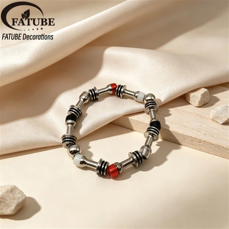 FATUBE DIY Bracelet Making Kit Metal Plastic Spacer Beads Handmade Jewelry Making Supplies for Bracelet Necklace Charms