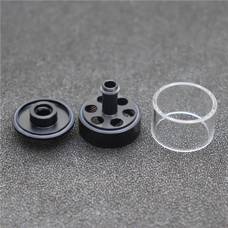 Flash-e-Vapor Shiny Stainless Steel Cover/ Straight Glass Tube 2ml 3.5ml Replacement Accessory