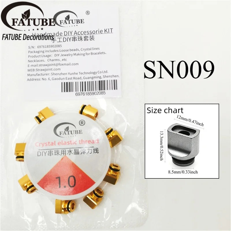 FATUBE Multicolor Irregular Aluminum Spacer Beads Metal Loose Beads DIY Bracelet Making Parts Handmade Steampunk Jewelry Part
