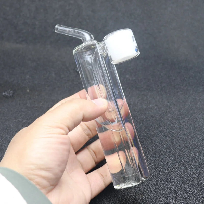 1set Alfah Hookah Base Clear Glass Pipes Silicone Adapter Portable Filter Mouthpiece Accessories