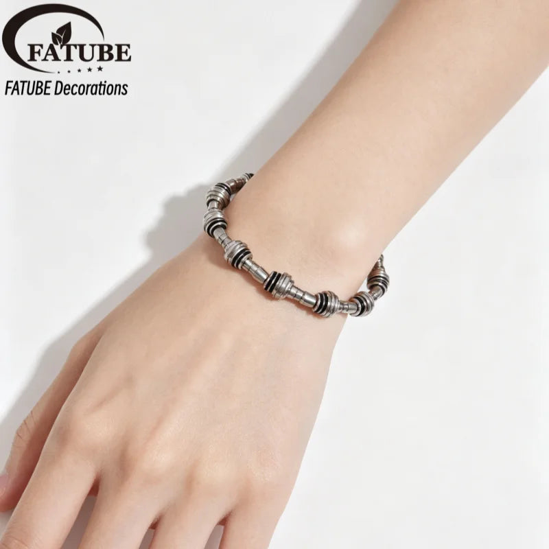 FATUBE Industrial Spacer Bead DIY Bracelet Making Kit Crystal Elastic Thread Handmade Jewelry Part for Wristband Necklace Charms