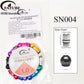 FATUBE Multicolor Large Hole Aluminum Spacer Bead Crystal Elastic Thread DIY Handmade Bracelet Necklace Jewelry Making Parts Set