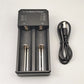 New Version 3.6V/3.7V Multi-Function Dual-Slot Lithium Battery Charger USB Type-C Port