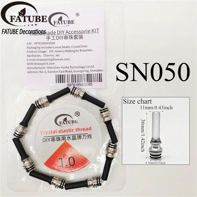 FATUBE Metal Plastic Spacer Bead DIY Bracelet Making Kit Handmade Jewelry Making Loose Bead for Necklace Charm Craft Accessories