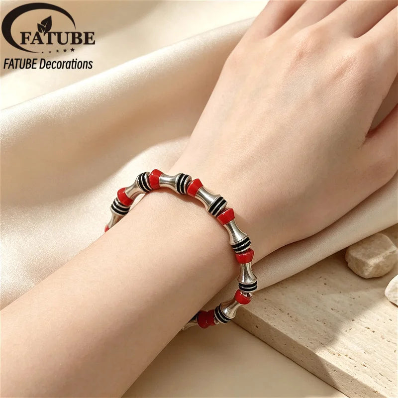 FATUBE Metal Resin Spacer Beads DIY Bracelet Making Kit Handmade Jewelry Accessories for Bracelet Necklace Charms Craft Supplies