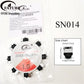 FATUBE Mixed Color Aluminum & Glossy Black Round Ball Spacer Loose Beads for DIY Bracelet Handmade Jewelry Making Parts