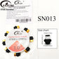 FATUBE Mixed Color Aluminum & Glossy Black Round Ball Spacer Loose Beads for DIY Bracelet Handmade Jewelry Making Parts