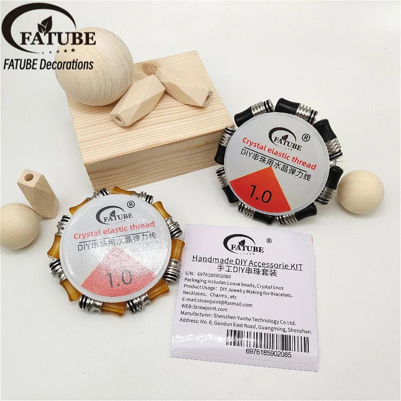 FATUBE Metal Plastic Spacer Bead DIY Bracelet Making Kit Handmade Jewelry Making Loose Bead for Necklace Charm Craft Accessories
