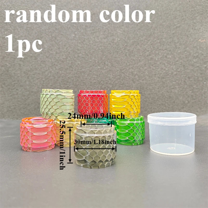 Honeycomb Marbled Resin Cylinder Sleeve Fat Tube Decorative Display Holder Round Resin Tube Accessories for Display Ornament