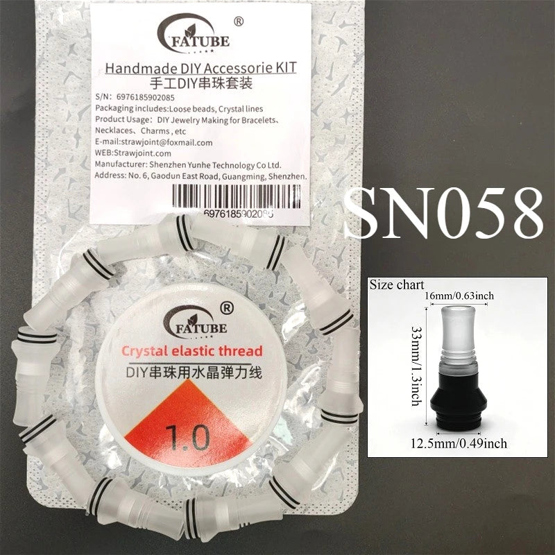 FATUBE Metal Plastic Spacer Beads Kit Loose Spacer Beads Supplies For DIY Handmade Bracelet Necklace Jewelry Making