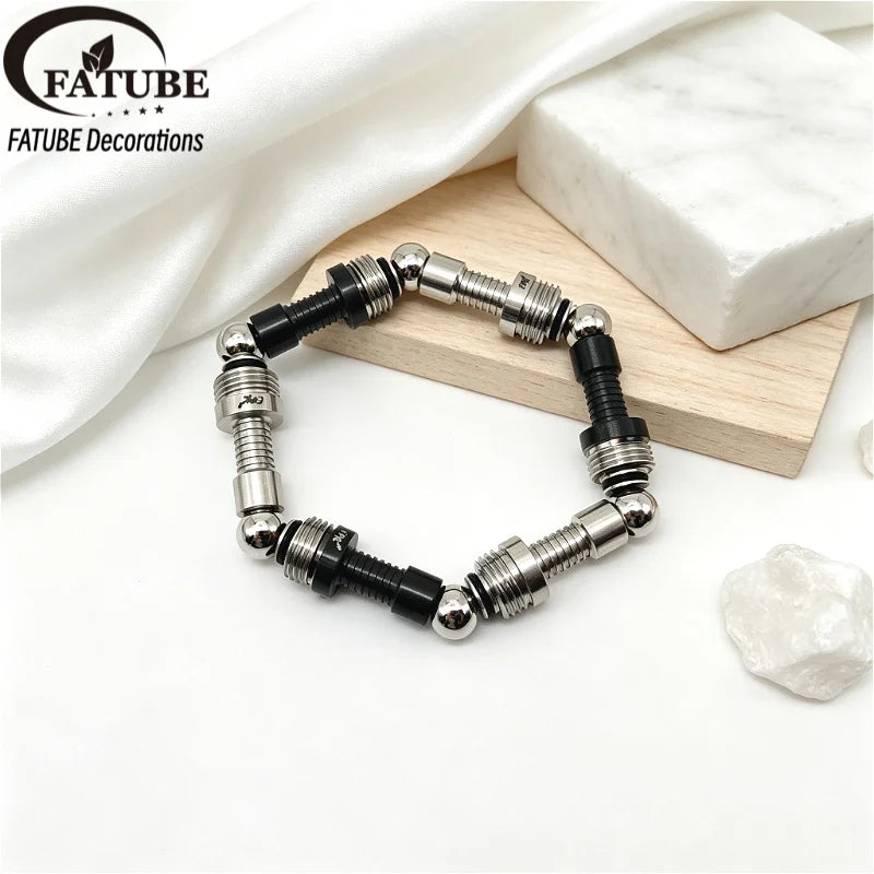 FTUBE Metal Spacer Beads Kit 1.0mm Crystal Elastic Thread DIY Bracelet Necklace Handmade Jewelry Loose Beads Charms Supplies