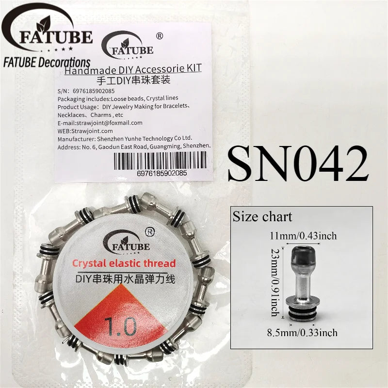 FATUBE DIY Bracelet Making Kit Metal Plastic Spacer Beads Handmade Jewelry Making Supplies for Bracelet Necklace Charms